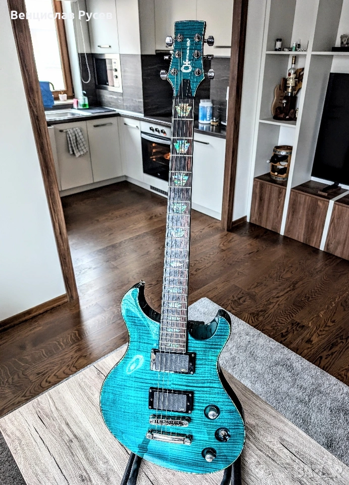 Charvel Desolation DC-2 Trans Blue Smear, EMG 81/85, 2011, снимка 1