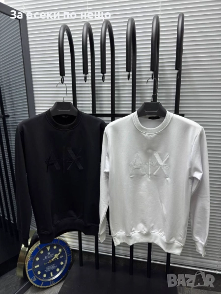 Armani Exchange Мъжка Блуза С Дълъг Ръкав С Бродирано Лого - 2 Налични Цвята Код A855, снимка 1