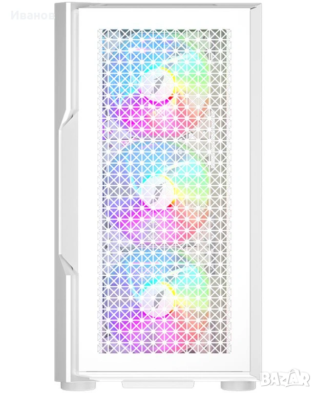 Компютърна кутия 1stPlayer TRILOBITE T7, бял - T7-WH-4F1-W, снимка 1