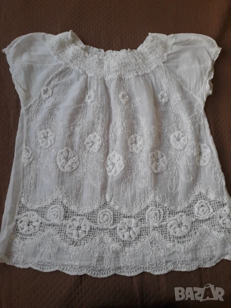Бяла дамска блуза, снимка 1
