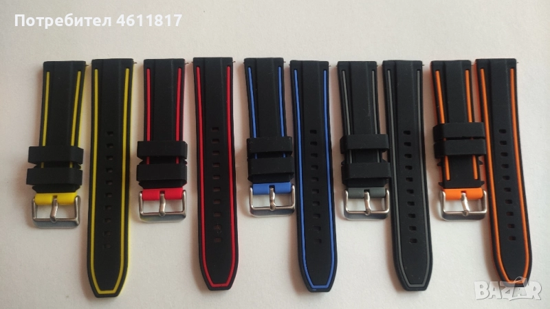 Силиконови каишки 22мм, снимка 1