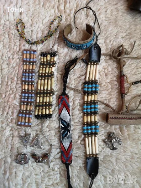 индиански гривни и колиета донесени от САЩ, снимка 1