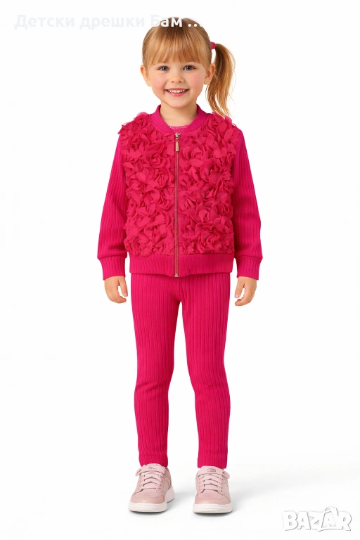 Детски розов комплект за момиче , снимка 1