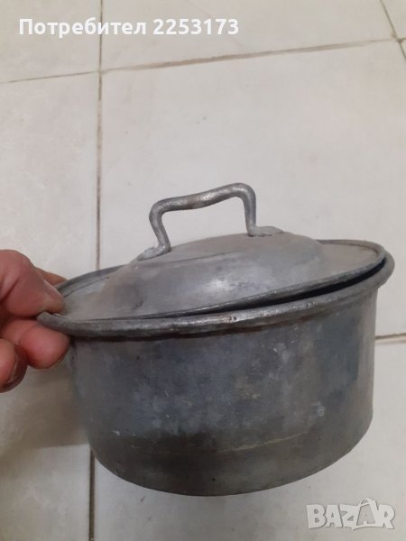 Малка медна тенджера с капак и големи такива, снимка 1