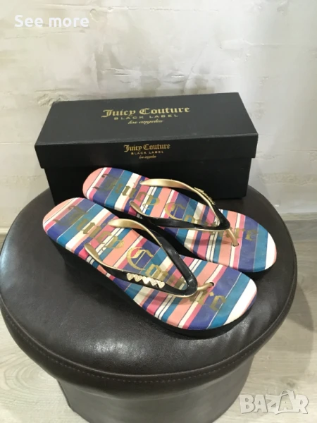 Juicy Couture Black Label чехли на платформа 39, снимка 1