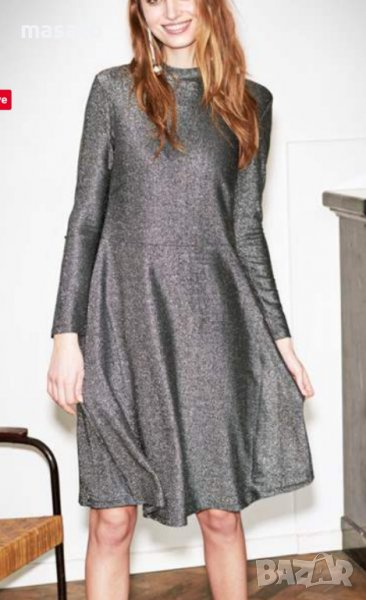 Saint Tropez - сива лъскава рокля, снимка 1
