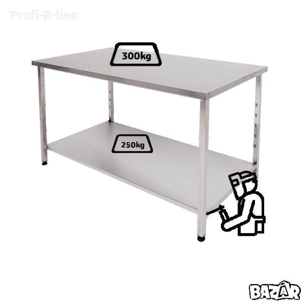 Маса неръждавейка Т1 L70/ НАЛИЧНИ, снимка 1