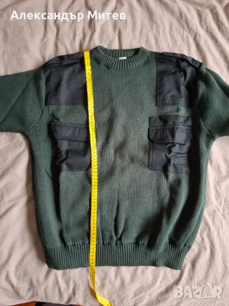 Пуловер мъжки неупотребяван зелен, снимка 1