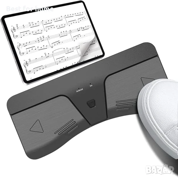 Безжичен педал за превключване на нотни страници за музиканти, снимка 1