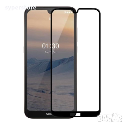 Стъклен протектор за Nokia 1.3 9D FullFace FullGlue Black лепило по цялата повърност, снимка 1