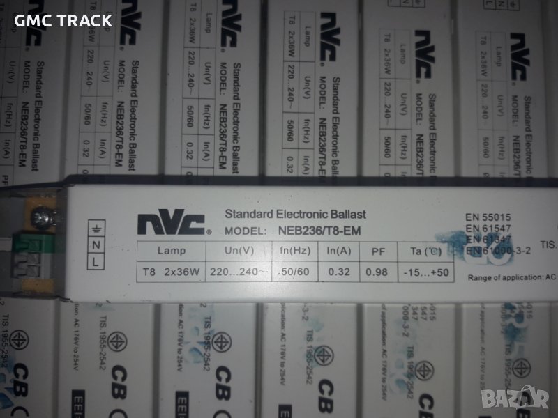 Електронен Траф 2х36W и 1х36W за лум.лампа 10бр, снимка 1