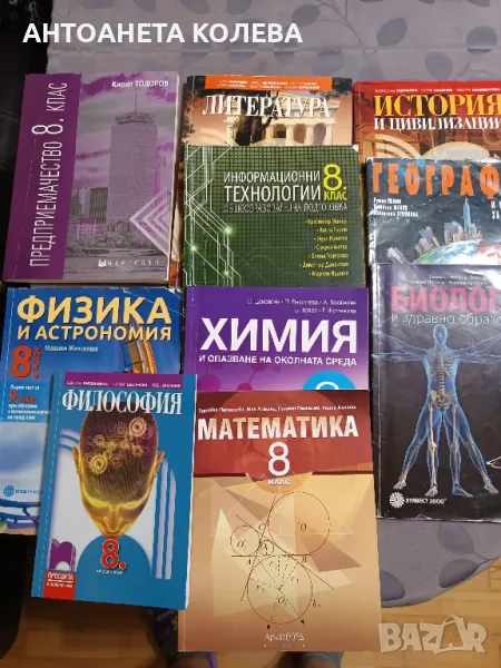 учебници за 8 клас, снимка 1