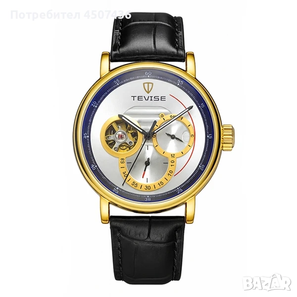 Луксозен автоматичен механичен часовник, водоустойчив спортен ръчен часовник, снимка 1