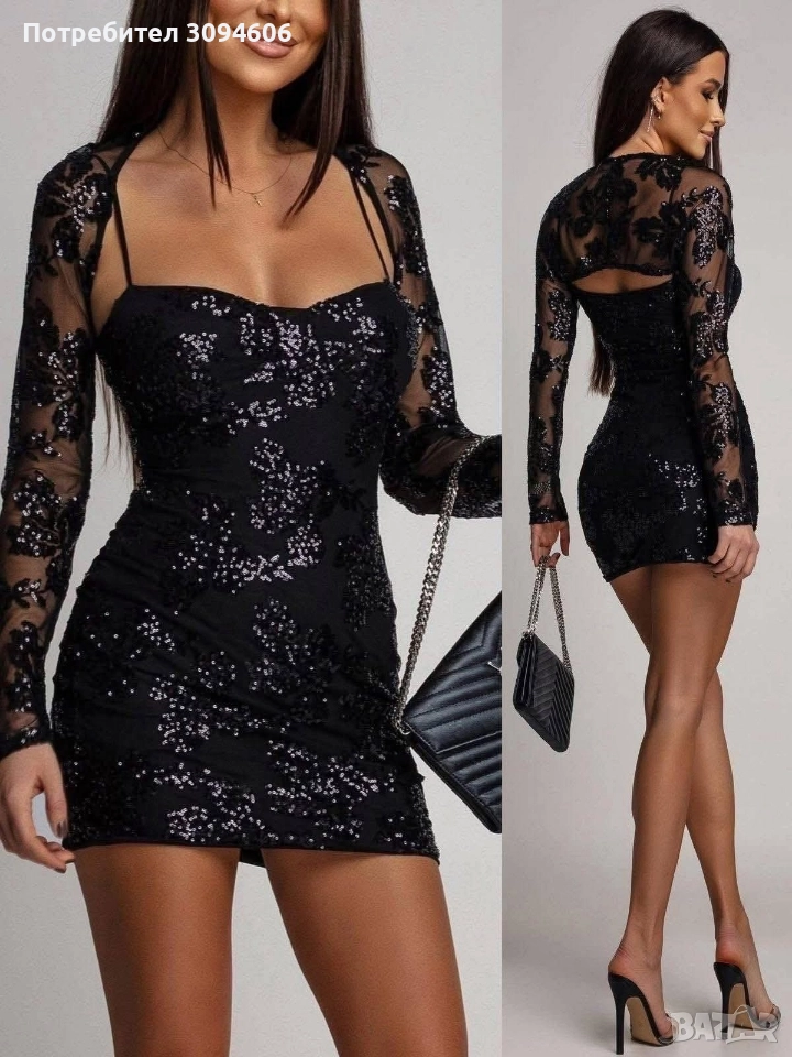 Дамски бляскави рокли, снимка 1