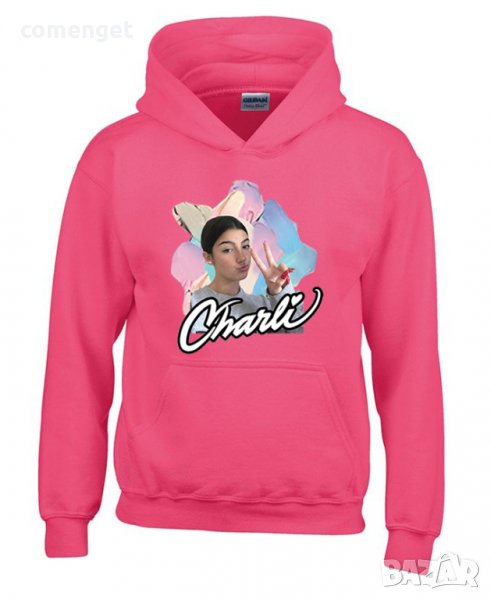 Суичъри Чарли / CHARLI D'AMELIO PINK HOODIE / MERCH Hoodie 5 цвята., снимка 1