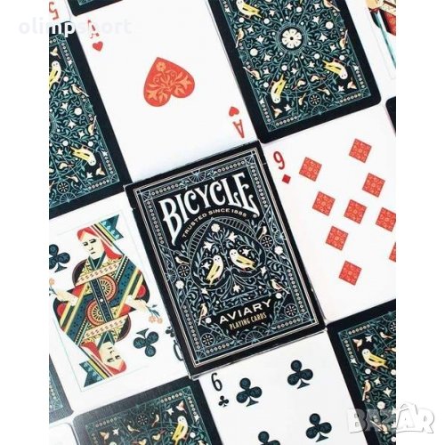 карти за игра BICYCLE TINY AVIARY нови​ Нека следващата Ви игра на карти полети с новата колода Tiny, снимка 1