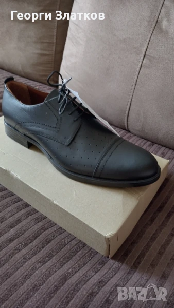 Обувки половинки номер 43, естествена кожа , снимка 1