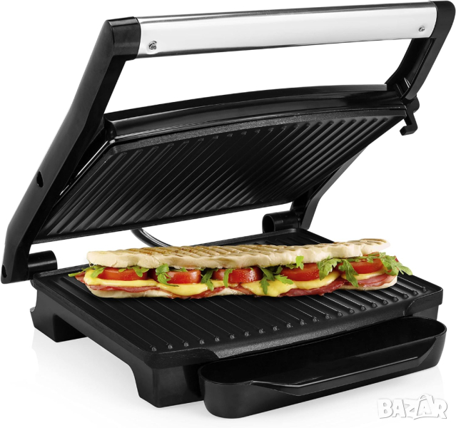 Електрически грил Princess тип Panini, Инокс, снимка 1