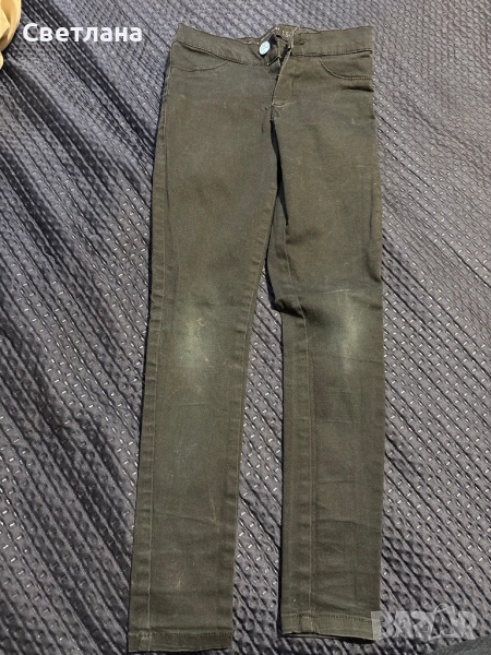 Дънки 134 см черни, снимка 1