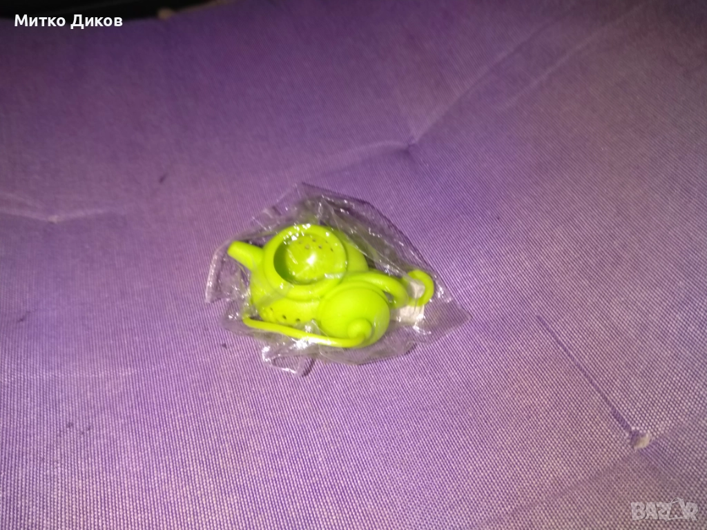 силиконов инфузер за чай с форма на чайник. нов, снимка 1