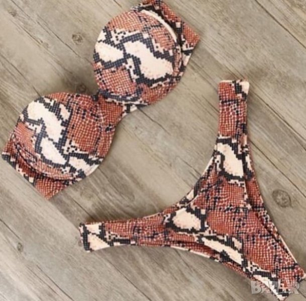 Бански бриджитка твърда чашка PUSH UP, снимка 1