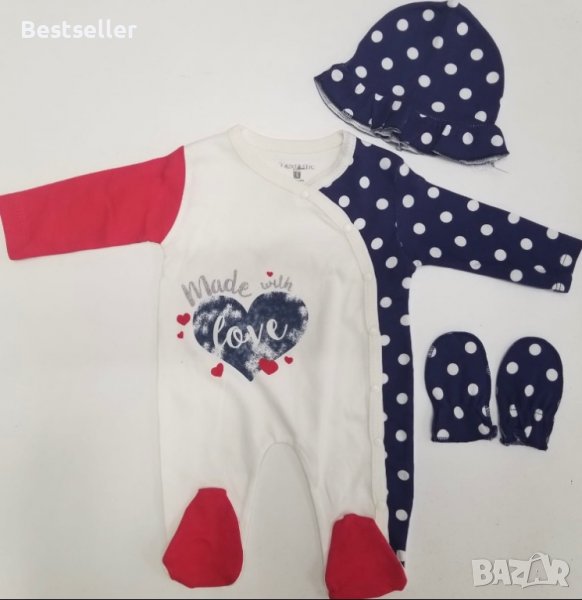 Бебешки Комплекти от 3 Части-0-3мес, снимка 1