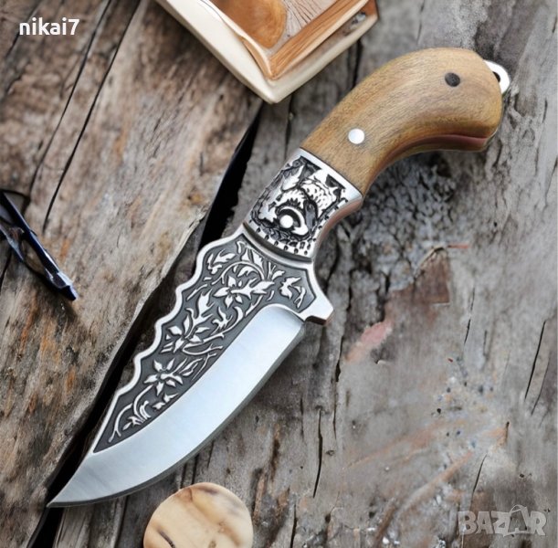 ловен нож за дране на животни тактически военен подходящ за ловец, снимка 1