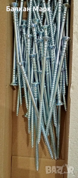 Регулиращи, регулируеми, дистанционни винтове за дърво 6x145мм ,50бр., снимка 1