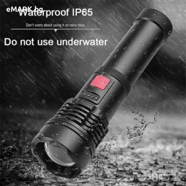 Водоустойчив LED фенер с 5 светлинни режима на работа, снимка 1
