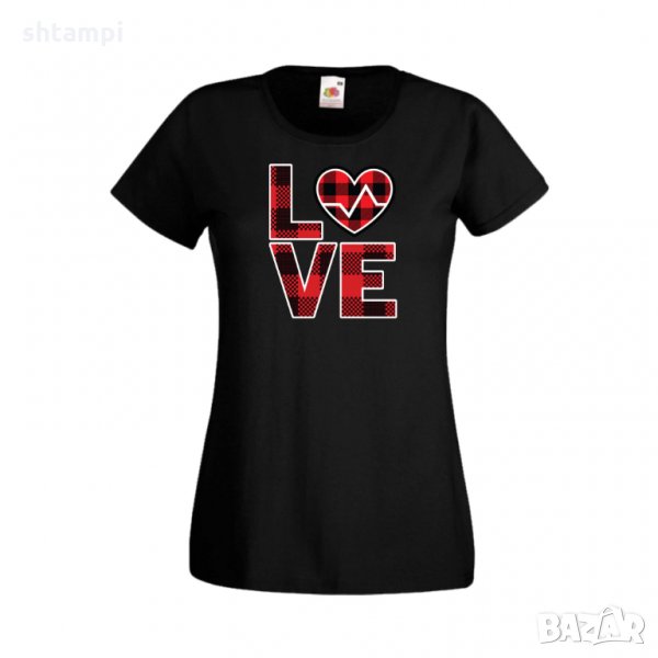 Дамска тениска Свети Валентин Love 3, снимка 1