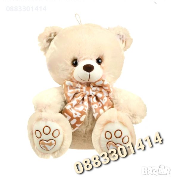 Плюшено мече 30см с панделка , снимка 1