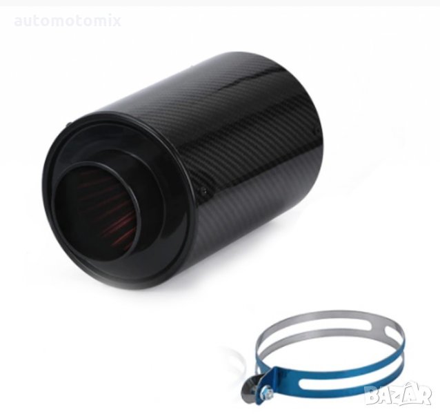 СПОРТЕН ФИЛТЪР ЗА АВТОМОБИЛ КАРБОН 190ММ -8023, снимка 1
