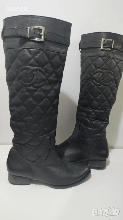 Chanel ботуши естествена кожа, снимка 1