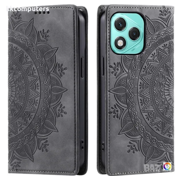 Honor 400 Lite Pattern Imprinted Magnetic Кожен Калъф и Протектор, снимка 1