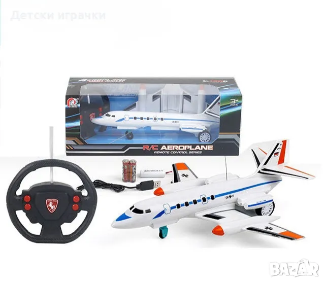 Самолет акумулаторен с дистанционно волан, снимка 1