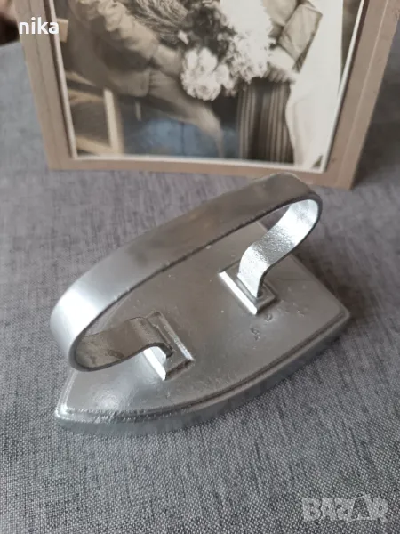 Винтидж, метална, мини ютия., снимка 1