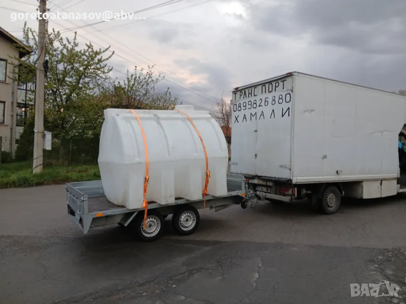 Бус София, бус под наем,Туристическо ремарке под наем 3, 10 х 1, 60 - 30 лв/15,34 евро товар до 500 , снимка 1