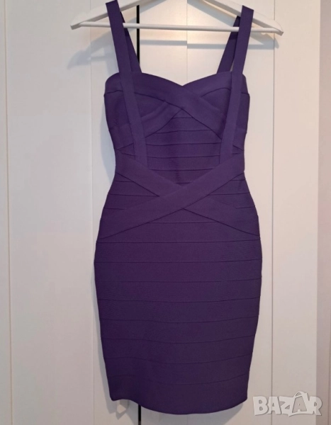 Лилава бандажна рокля!, снимка 1