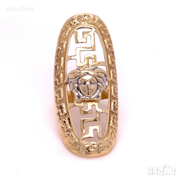 Златен дамски пръстен 3,45гр. размер:54 14кр. проба:585 модел:34315-1, снимка 1