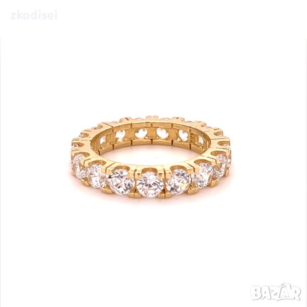 Златен дамски пръстен Tiffany 4,12гр. размер:53 14кр. проба:585 модел:16801-3, снимка 1