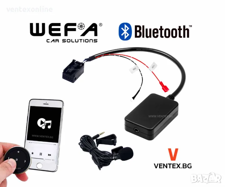 Bluetooth адаптер за Опел радио CD + Микрофон и управление WEFA, снимка 1