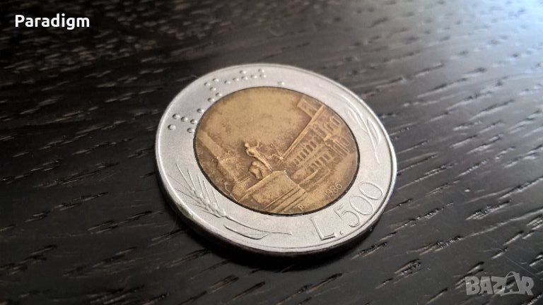 Монета - Италия - 500 лири | 1986г., снимка 1
