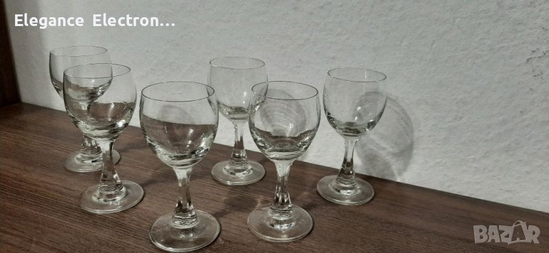Стъклени Чаши За Ракия 6.бр.   12см. , снимка 1