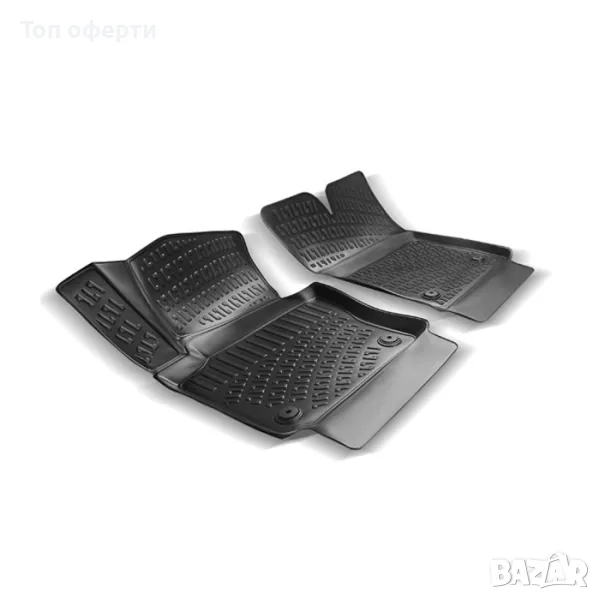 Гумени стелки RizLine съвместими с Volkswagen Caddy Panelvan 2004-2020  2 БРК-Т, снимка 1