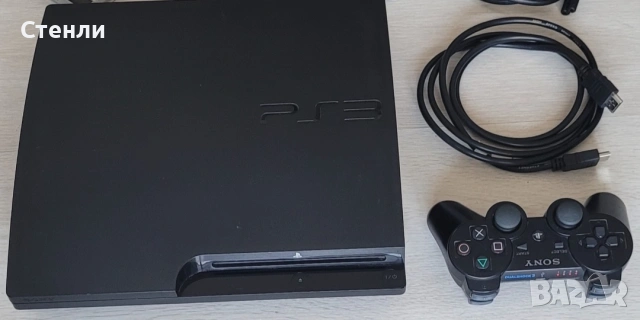 Sony PS3 Slim + Оригинален Джойстик +10бр.Игри на СD