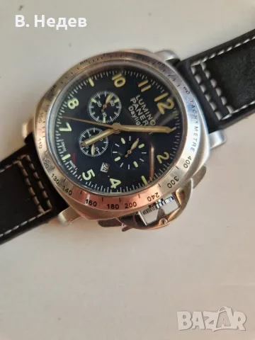 LUMINOR PANERAI Daylight, quartz chronograph, каса 44мм, японски кварцов механизъм, снимка 2 - Мъжки - 56215250