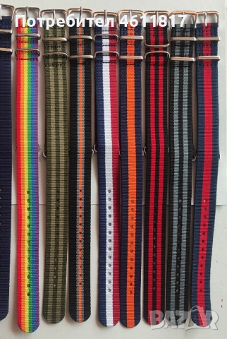 Каишки НАТО 18мм, снимка 5 - Каишки за часовници - 52188412