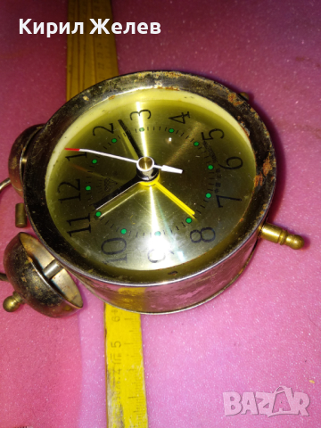 SHANGHAI CHINA Стар РЯДЪК КОЛЕКЦИОНЕРСКИ РЕТРО МЕХАНИЧЕН КИТАЙСКИ БУДИЛНИК ШАНХАЙ 30516, снимка 3 - Антикварни и старинни предмети - 44549024