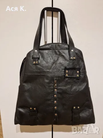 Чанта от естествена кожа, снимка 6 - Чанти - 47655206