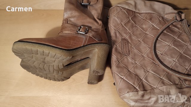 Италиански ботуши от естествена кожа, снимка 11 - Дамски ботуши - 31280862